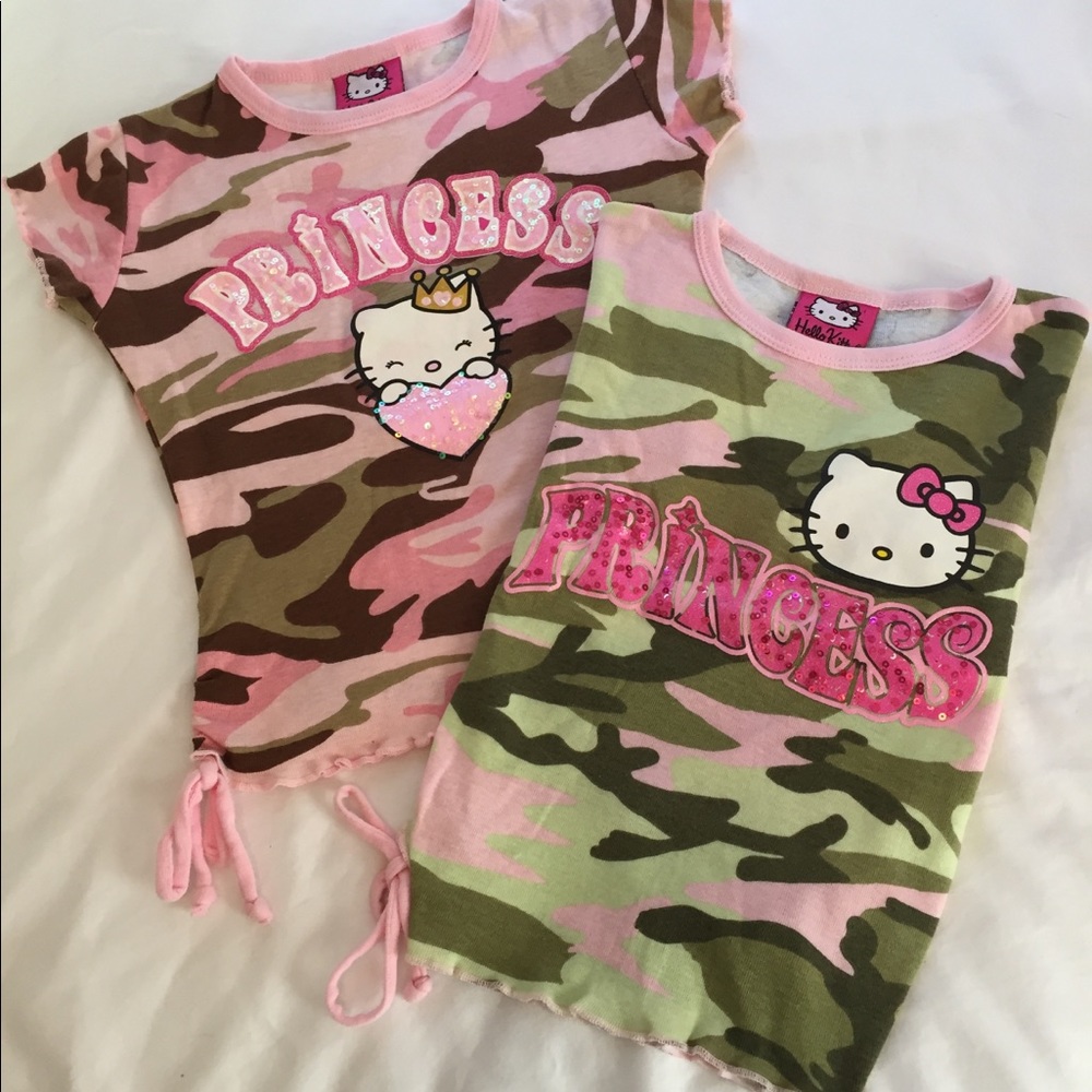 Two Hello Kitty Princess Shirts Size 5/6